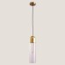 Κρεμαστό Φωτιστικό Μονόφωτο Arte Illumina 1XE14 Διάφανο/Χρυσό | Eurolamp | 144-40012