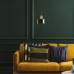 Κρεμαστό Φωτιστικό Μονόφωτο Arte Illumina 1XE27 Φ15Χ18 Πράσινο/Χρυσό | Eurolamp | 144-46003