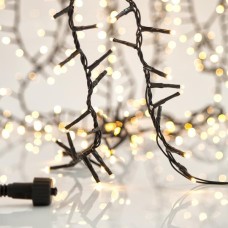 Χριστουγεννιάτικα Λαμπάκια Σειρά 1300 LED Θερμό Λευκό  Πράσινο Καλώδιο 26m | Eurolamp | 600-11304
