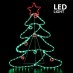Χριστουγεννιάτικο Διακοσμητικό Δέντρο Με Μπάλες 6Μ LED Φωτοσωλήνας Μονοκάναλος IP44 88X68cm| Eurolamp | 600-20014