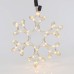 Χριστουγεννιάτικο Διακοσμητικό Χιονονιφάδα 2Μ LED Φωτοσωλήνας Μονοκάναλος  Θερμό Λευκό IP44 25X25cm| Eurolamp | 600-20020