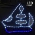 Χριστουγεννιάτικο Διακοσμητικό Καράβι 4Μ LED Φωτοσωλήνας Μονοκάναλος IP44 60X51cm| Eurolamp | 600-20101