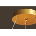 Κρεμαστό Μοντέρνο Φωτιστικό Στρόγγυλο LED 55W Φ80Χ7 Χρυσό | Eurolamp | 144-15001