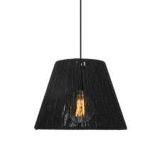 Φωτιστικό Οροφής Μοντέρνο Μονόφωτο 1XE27 Cordon Μαύρο | Fylliana | 835-123-254