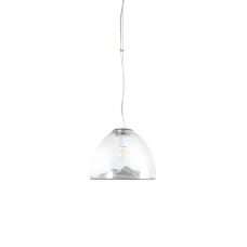 875-30 STANLEY Φ30, SILVER-CLEAR GLASS PENDANT Z1 | Homelighting | 77-4375