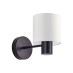 SE21-BL-16-SH1 BLACK WALL LAMP WHITE SHADE | Homelighting | 77-8312