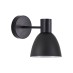 SE21-BL-16-MS2 ADEPT BLACK WALL LAMP BLACK METAL SHADE | Homelighting | 77-8317