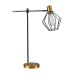SE21-GM-36-GR1 ADEPT TABLE LAMP Gold Matt and Black Metal Table Lamp Black Metal Grid | Homelighting | 77-8339