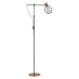 SE21-GM-39-GR1 ADEPT FLOOR LAMP Gold Matt and Black Metal Floor Lamp Black Metal Grid | Homelighting | 77-8348