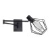 SE21-BL-52-GR1 ADEPT WALL LAMP Black Wall Lamp with Switcher and Black Metal Grid | Homelighting | 77-8381