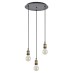 SE21-BR-10-3BL MAGNUM Bronze Metal Pendant with Black Fabric Cable | Homelighting | 77-8692