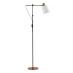 SE21-GM-39-SH1 ADEPT FLOOR LAMP Gold Matt and Black Metal Floor Lamp White Shade | Homelighting | 77-8870
