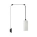 SE21-BL-4-BL1W-GL3 ADEPT TUBE Black Matt Wall Lamp White Glass | Homelighting | 77-8999