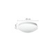 Πλαφονιέρα Οροφής LED 12W 3000K 25cm Λευκό | InLight | 42015