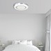 Πλαφονιέρα Οροφής LED 72W 3CCT 50cm Λευκό/Ασημί | InLight | 42016-Α