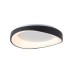 Πλαφονιέρα οροφής LED 72W 3CCT - by tuya - από μαύρο μέταλλο και λευκό ακρυλικό 45cm | Inlight | 42033-Black
