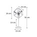 Επιτραπέζιο φωτιστικό από λευκό μέταλλο 1XE27 D50cm | InLight | 3442-WH
