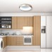 Πλαφονιέρα οροφής LED 110W 3CCT από μαύρο και λευκό ακρυλικό D60W | InLight | 42020-Α-Black
