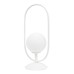 Επιτραπέζιο φωτιστικό σε λευκή απόχρωση και λευκή οπαλίνα 1XG9 D:40cm (3041-WH) | InLight | 3041-WH