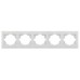 Πλαίσιο Πενταπλό Οριζόντιο Stinel Domus Λευκό | Redpoint | 28725
