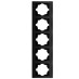 Πλαίσιο Πενταπλό Κάθετο Stinel Domus Μαύρο  | Redpoint | 28738
